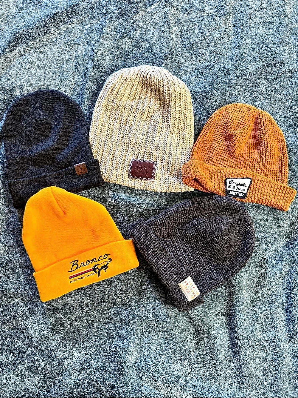 Beanie Hat Bundle Orange & Black Like New